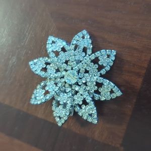Crystal Brooch Hair Piece
